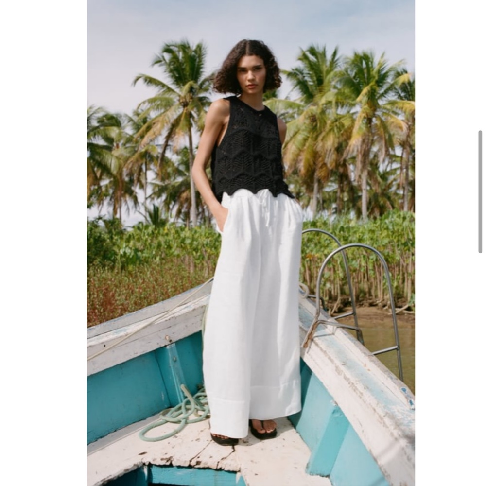 NWT Zara 100% Linen Pants size XS